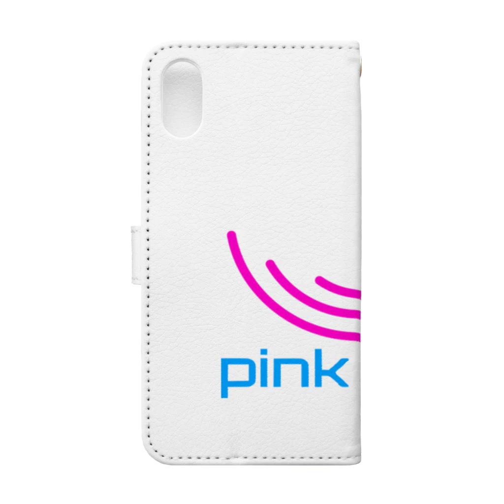 PinkPipeのPINK PIPEロゴマーク Book-Style Smartphone Case :back