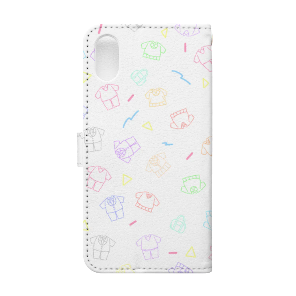 小桜高校出張購買部の小桜冬服 Book-Style Smartphone Case :back