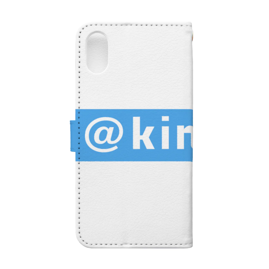 駒田航の超↑筋肉プルプル!!! - 【公式】グッズSHOP - SUZURI店の【KPBL03】@kinpuru（ブルー） Book-Style Smartphone Case :back