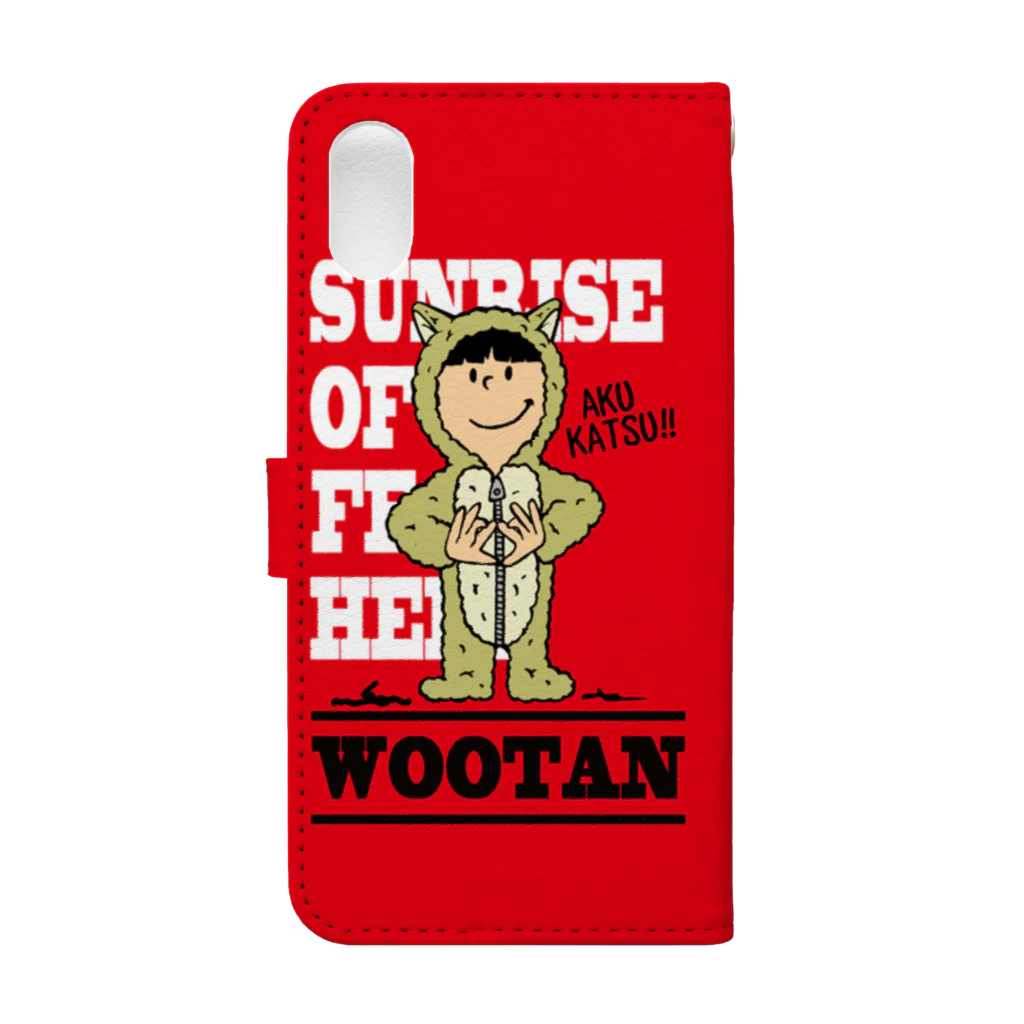 日の出商店のWOOTAN X/XS/Xmax/XSmax Book-Style Smartphone Case :back