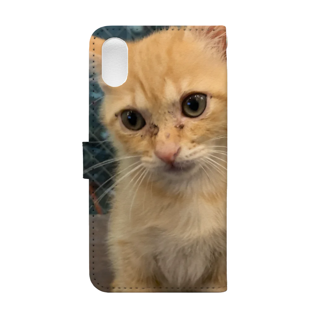 小梅製作所のカレーちゃん　猫 Book-Style Smartphone Case :back