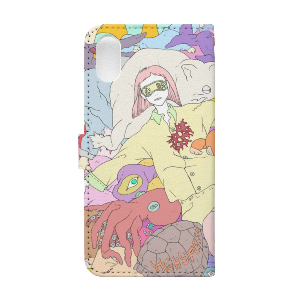 ohiruneofutonの眠眠 Book-Style Smartphone Case :back