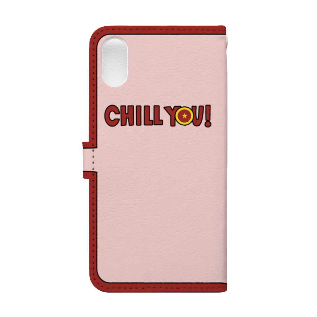 SHELAUGHのCHILL Y☆U（チルユー）　iPhoneXS限定 手帳型スマホケースの裏面