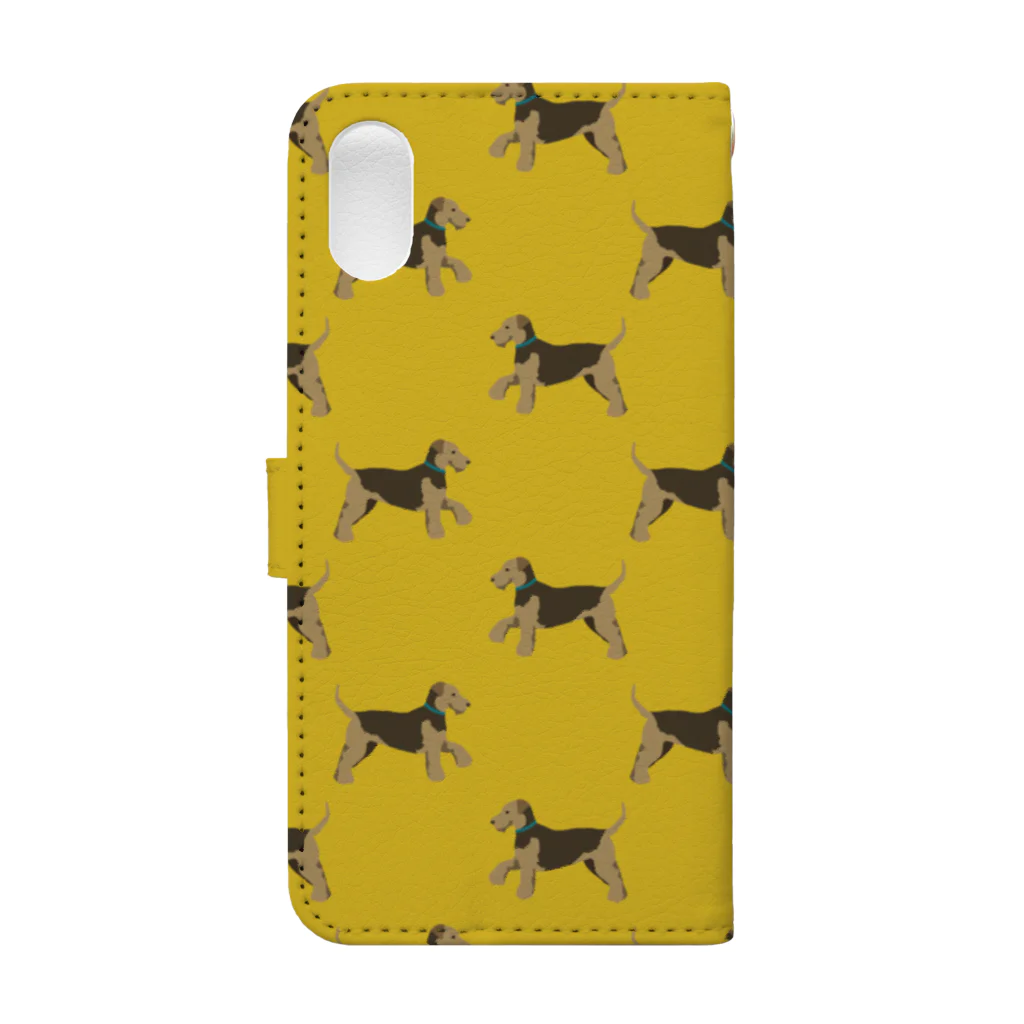 monetの犬/ウェルシュテリア Book-Style Smartphone Case :back