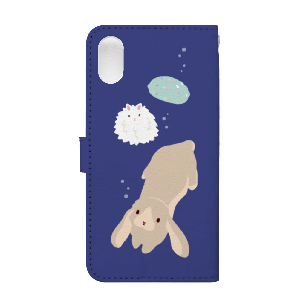 大賀一五の店の海兎 Book-Style Smartphone Case :back