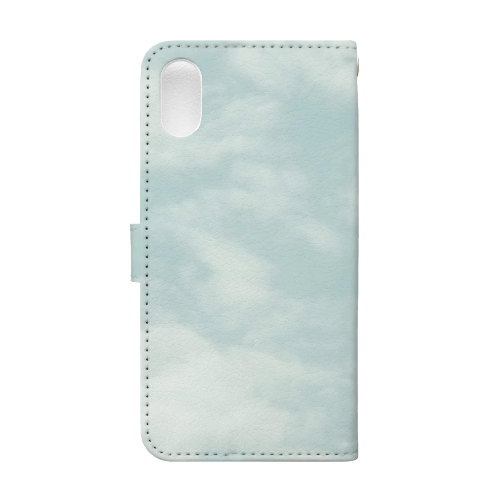 Momona_Takatsukiの飛行機と空のスマホケース Book-Style Smartphone Case :back