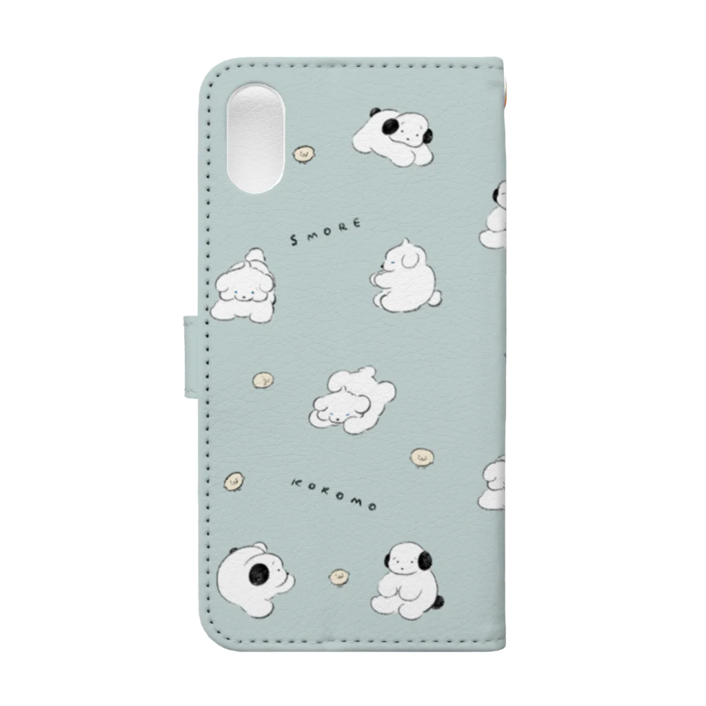 穂の湯のすてん・ころん Book-Style Smartphone Case :back