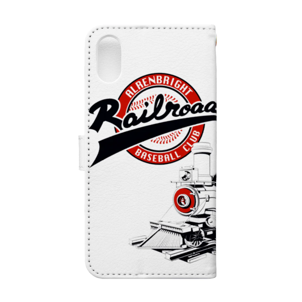 Poooompadoooourのrailroads　お猿さん　クラシック Book-Style Smartphone Case :back