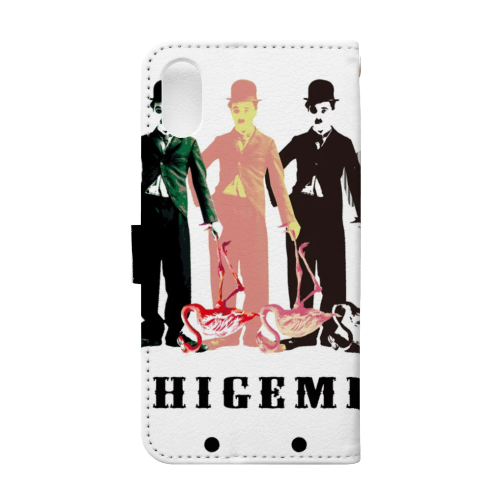 しきみふとしのHIGEMINGO Book-Style Smartphone Case :back