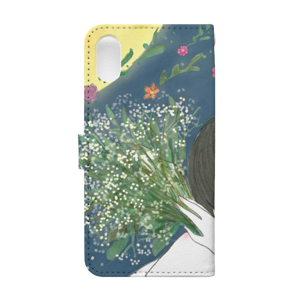 HAGU HOSHINO COLLABORATION STOREの【MAKI】HAGU HOSHINO Smartphone Case 手帳型スマホケースの裏面