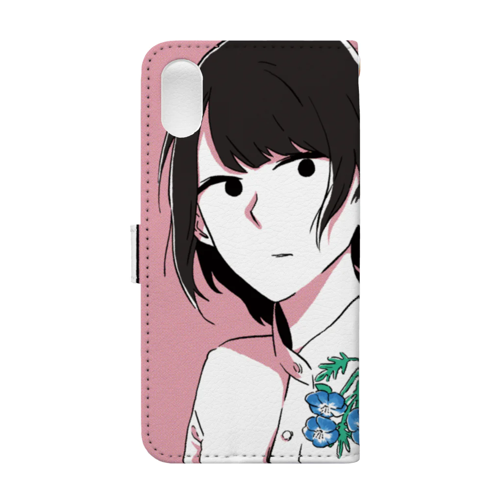 HAGU HOSHINO COLLABORATION STOREの【町田メロメ】HAGU HOSHINO Smartphone Case 手帳型スマホケースの裏面