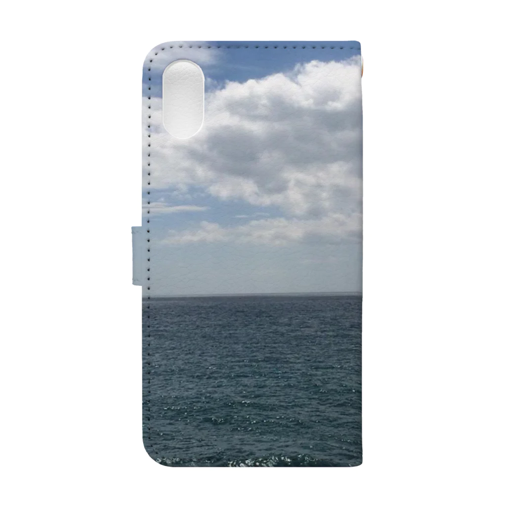 shizenhaの夏の海オーシャンビュー 手帳型スマホケースの裏面