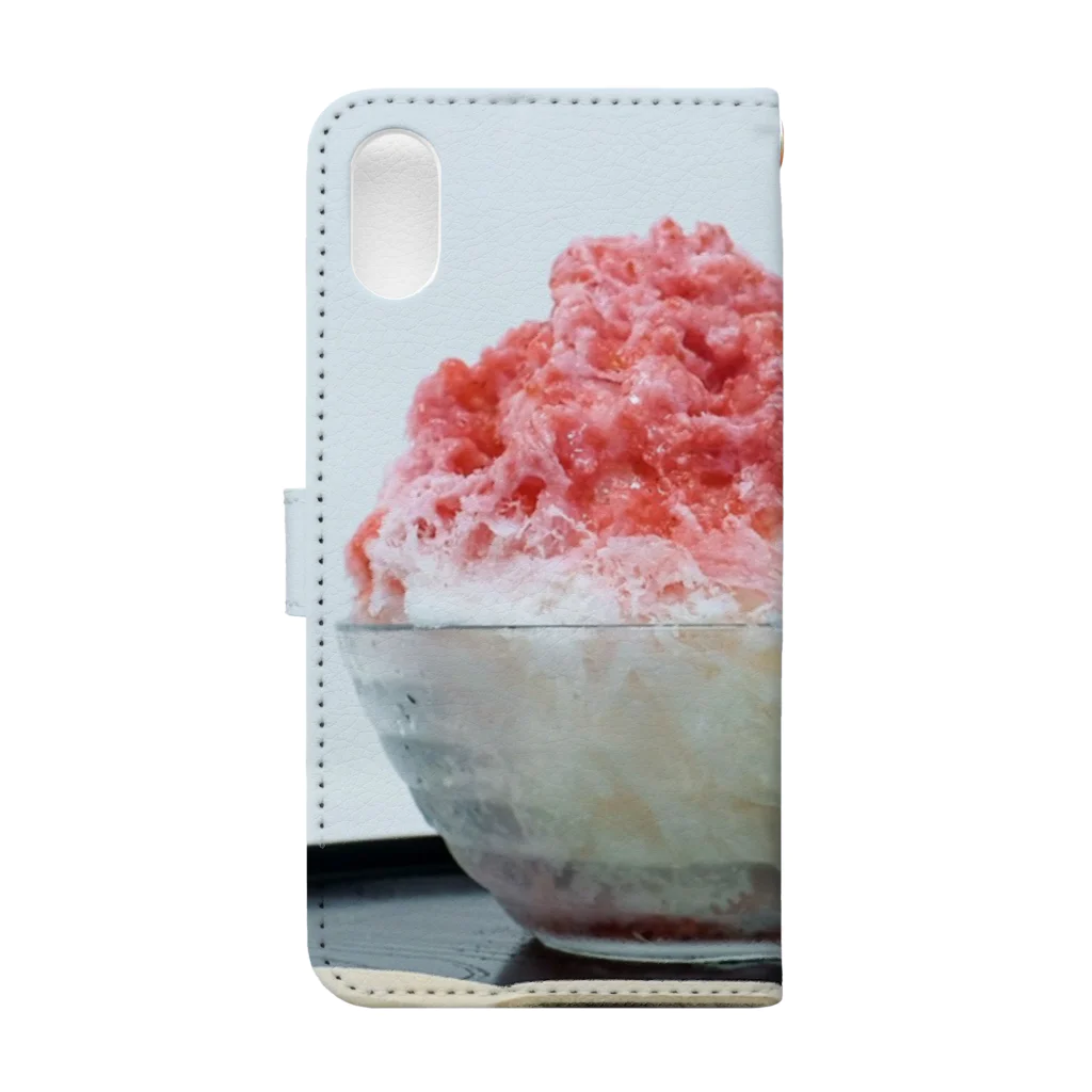 駄菓子屋カフェCHABUのCHABU shaved ice手帳型スマホケース 手帳型スマホケースの裏面