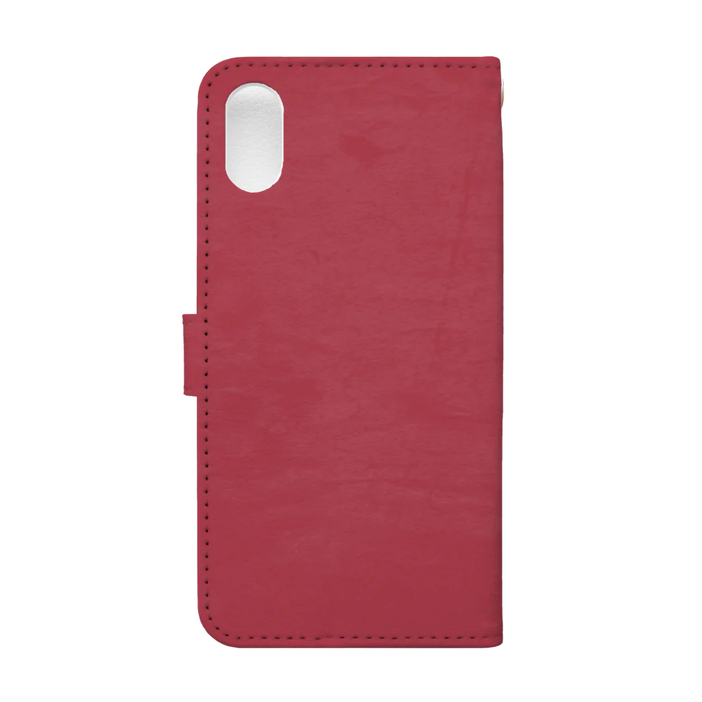 NEKOKAN-YA SUZURI支店の七輪スマホケース Book-Style Smartphone Case :back