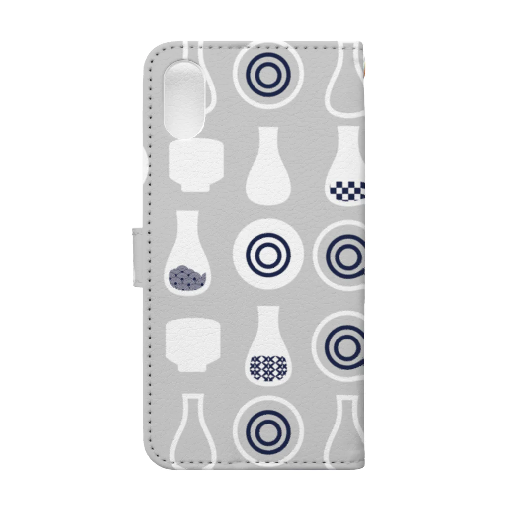 AO's SHOPの日本酒大好き Book-Style Smartphone Case :back