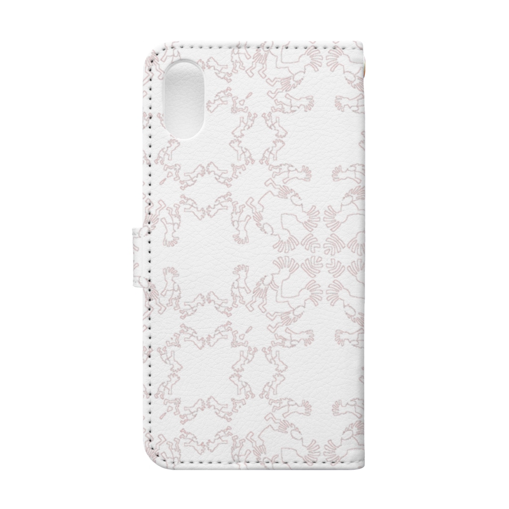 RMk→D (アールエムケード)の幾何学模様 R Book-Style Smartphone Case :back