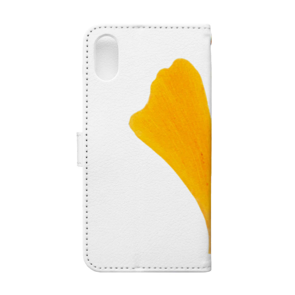 umameshiのイチョウ / ginkgo Book-Style Smartphone Case :back