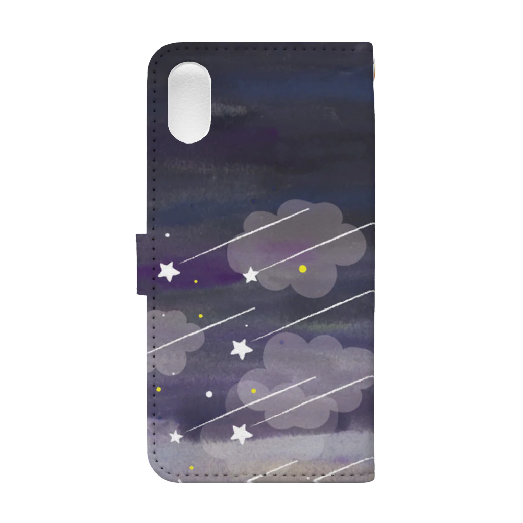 北山ハロウィンのmoon night Book-Style Smartphone Case :back