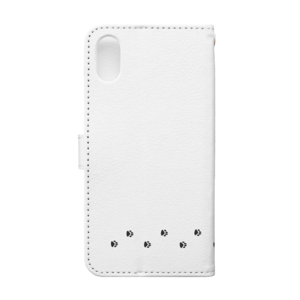 ちゃちゃまるふどーさんのてくてく柴くん Book-Style Smartphone Case :back