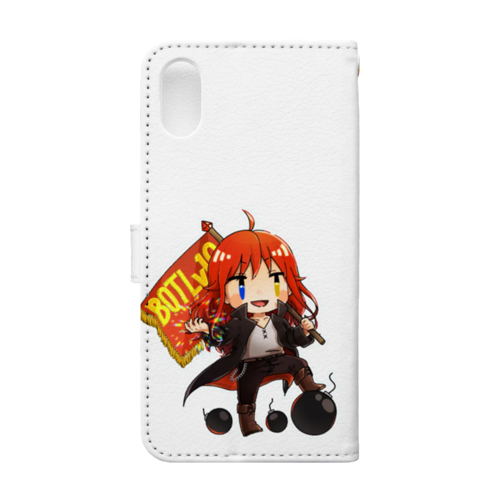 10レベルのぼっとショップの10レベルのぼっと Book-Style Smartphone Case :back