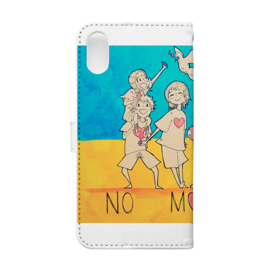 TAMEPANDA presents L♡BSTeRRRのNo more war  Book-Style Smartphone Case :back