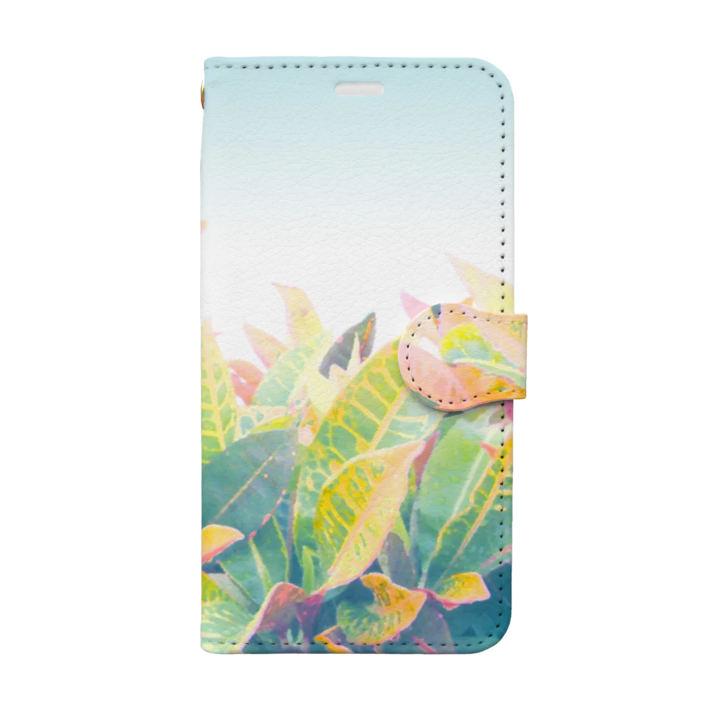 dizzyの南国の葉っぱ ３🌿 Book-Style Smartphone Case