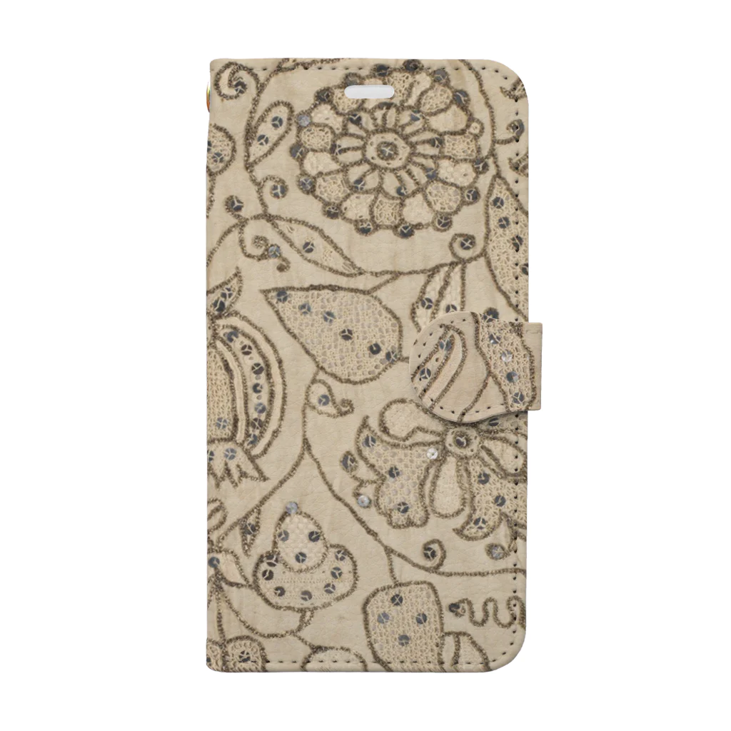 HOKO-ANのBritish Lace Coif Book-Style Smartphone Case