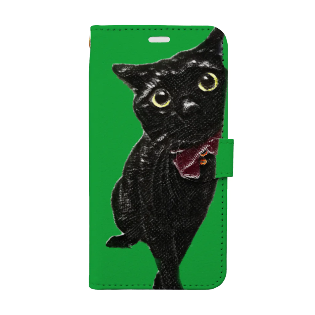 黒猫のジジさんの黒猫のジジさん Book-Style Smartphone Case