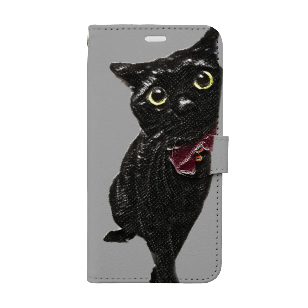 黒猫のジジさんの黒猫のジジさん Book-Style Smartphone Case