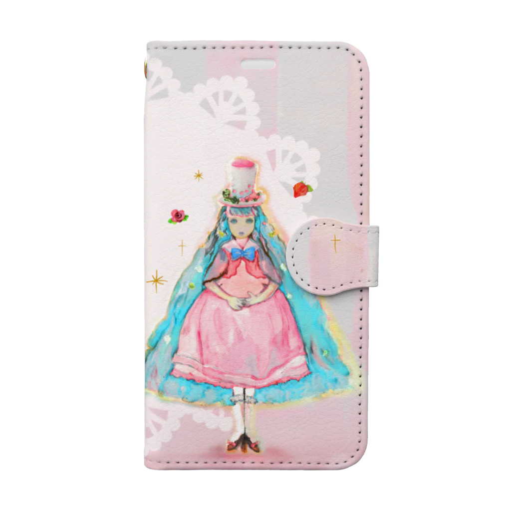 blue soltのdoll Book-Style Smartphone Case