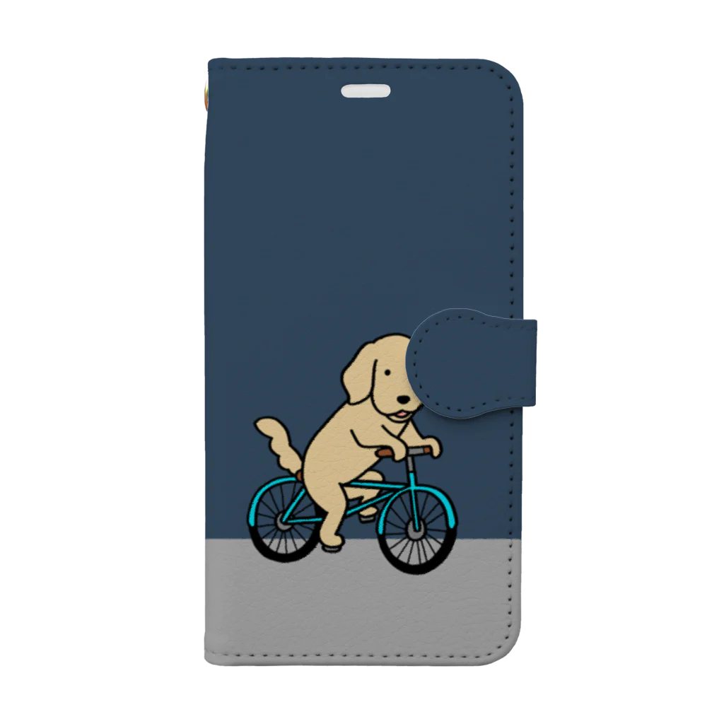 efrinmanのbicycle 3（ネイビー） Book-Style Smartphone Case