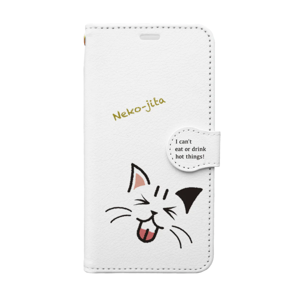 td_shopのNeko-jita iPhoneX/Xs 用 手帳型スマホケース