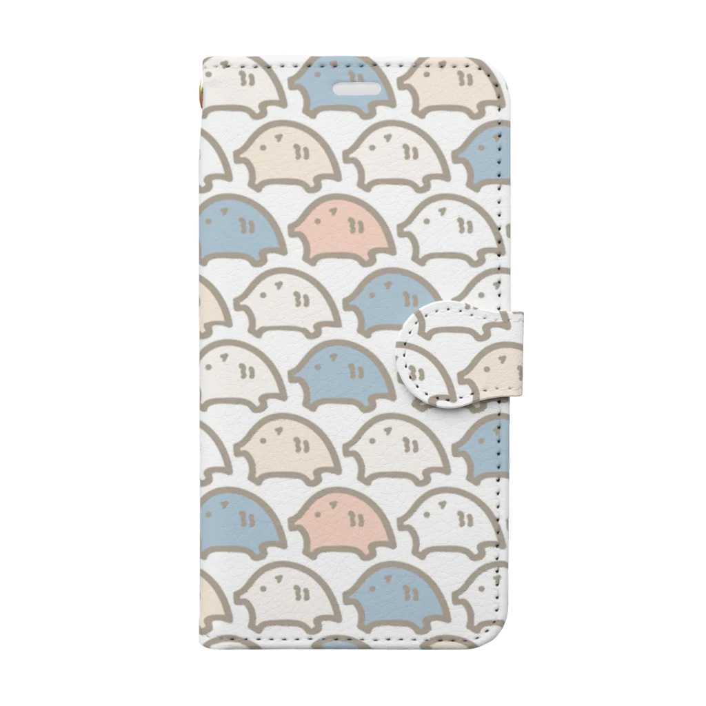 しろしょっぷのゆるうりぼー左 Book-Style Smartphone Case