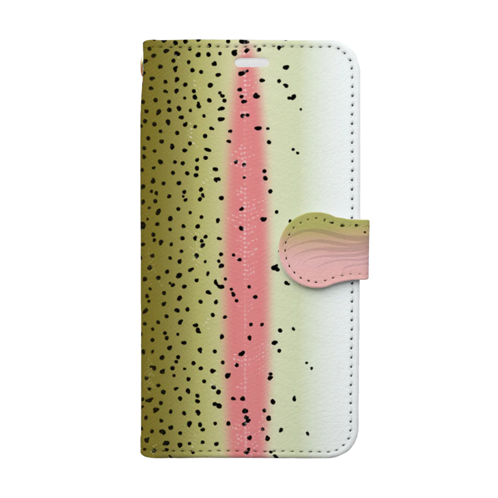 岩間創作室のニジマスの開き Book-Style Smartphone Case
