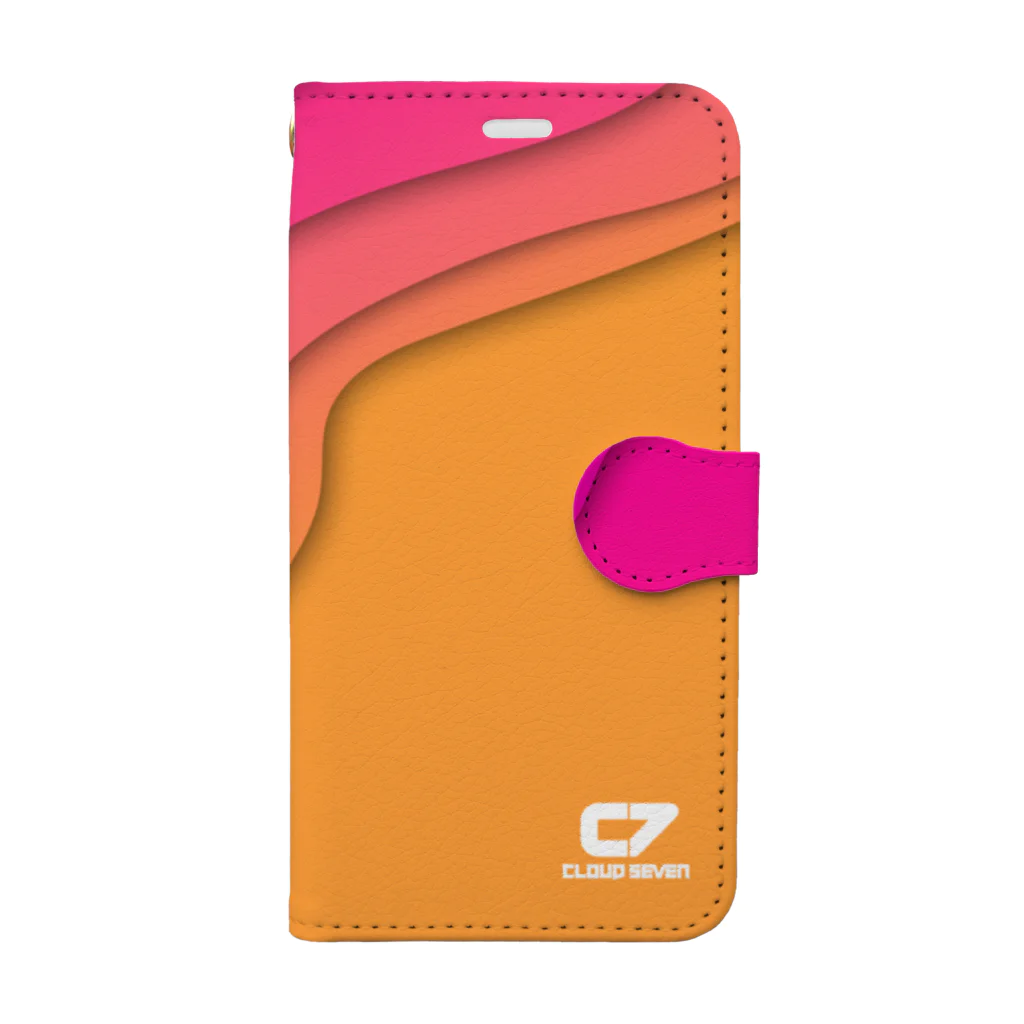 cloud 7のRED OCEAN Book-Style Smartphone Case