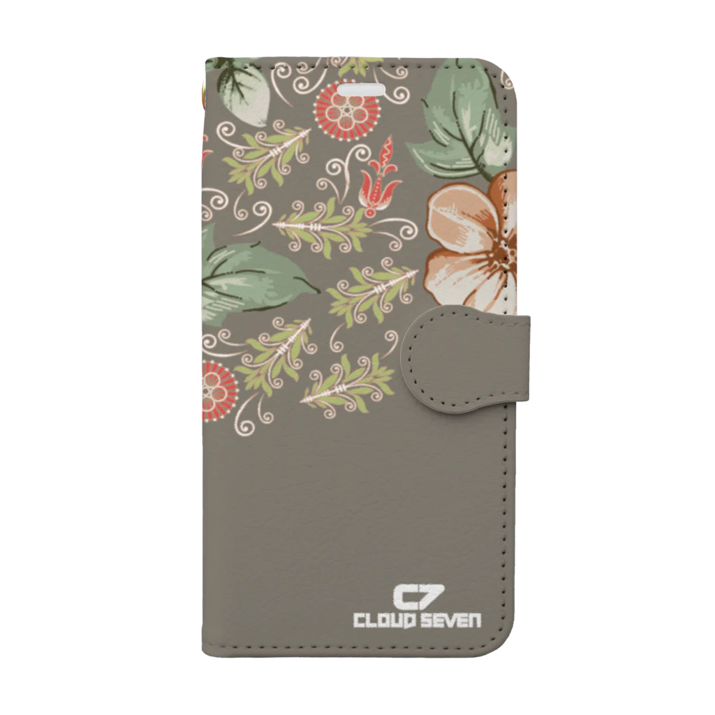 cloud 7のSEPIA FLOWER Book-Style Smartphone Case
