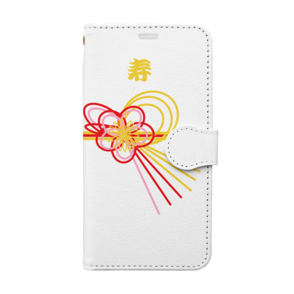 ぴよぴんこの寿　お祝 Book-Style Smartphone Case