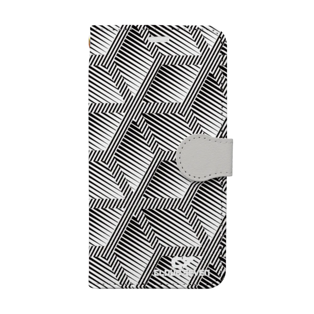 MONOTONEのWHITE GEOMETRIC Book-Style Smartphone Case