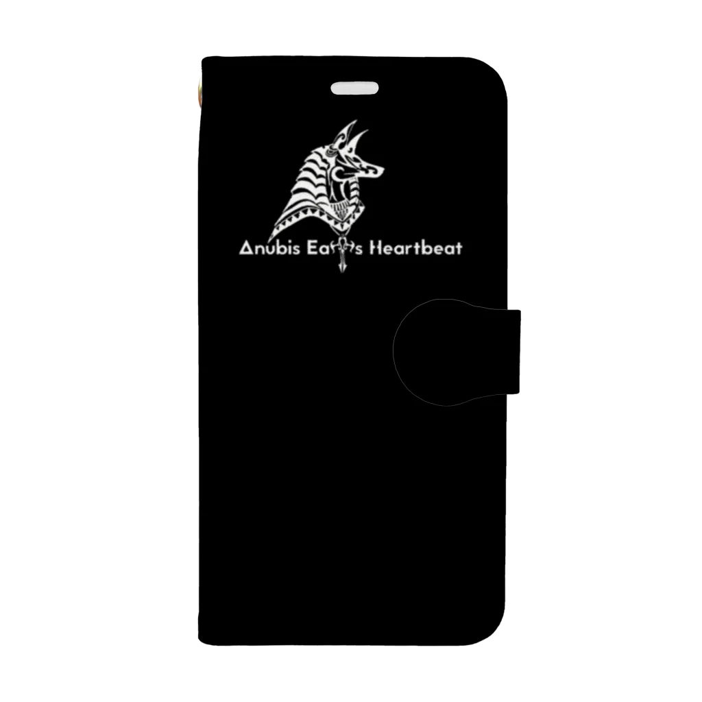 Anubis Eats Heartbeat Official Store in SUZURIのAnubis Eats Heartbeat Lyrics Goods - 深海魚 Book-Style Smartphone Case