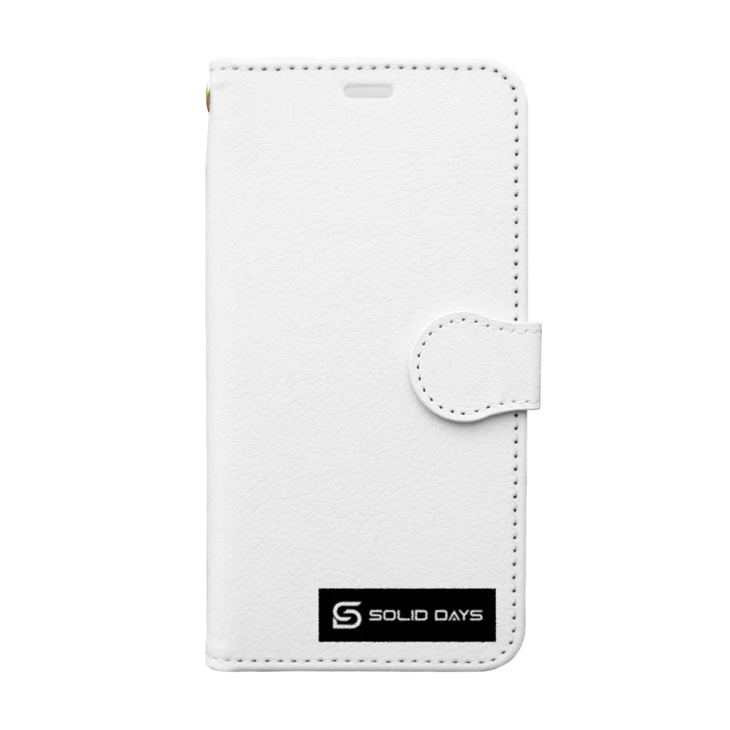 SOLID DAYS グッズショップのSOLID DAYS 2019 ボックスロゴ Book-Style Smartphone Case