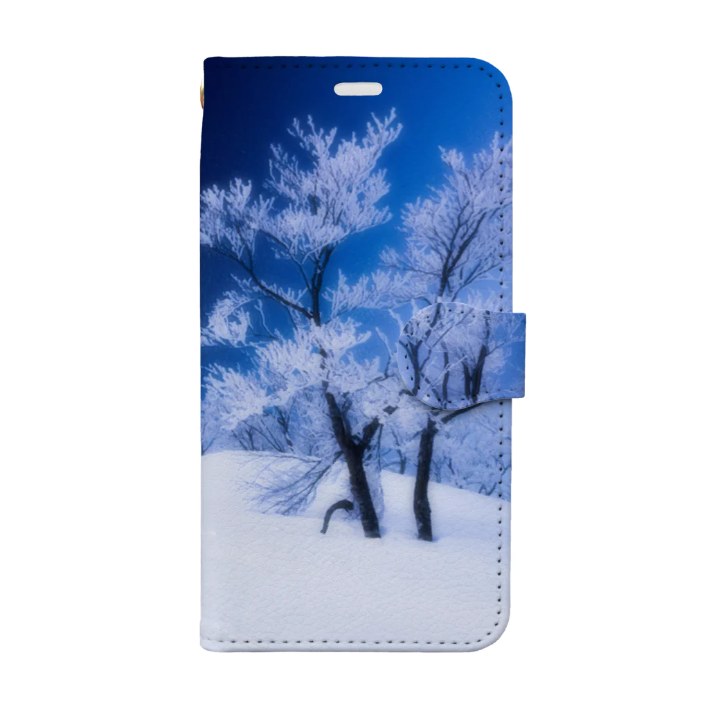  Kuunsirppiの樹氷02 Book-Style Smartphone Case