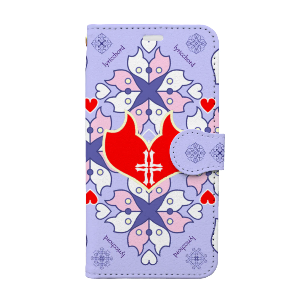 ERIKOERIN ART SHOPの浪漫花-QUEEN-／ラベンダー Book-Style Smartphone Case