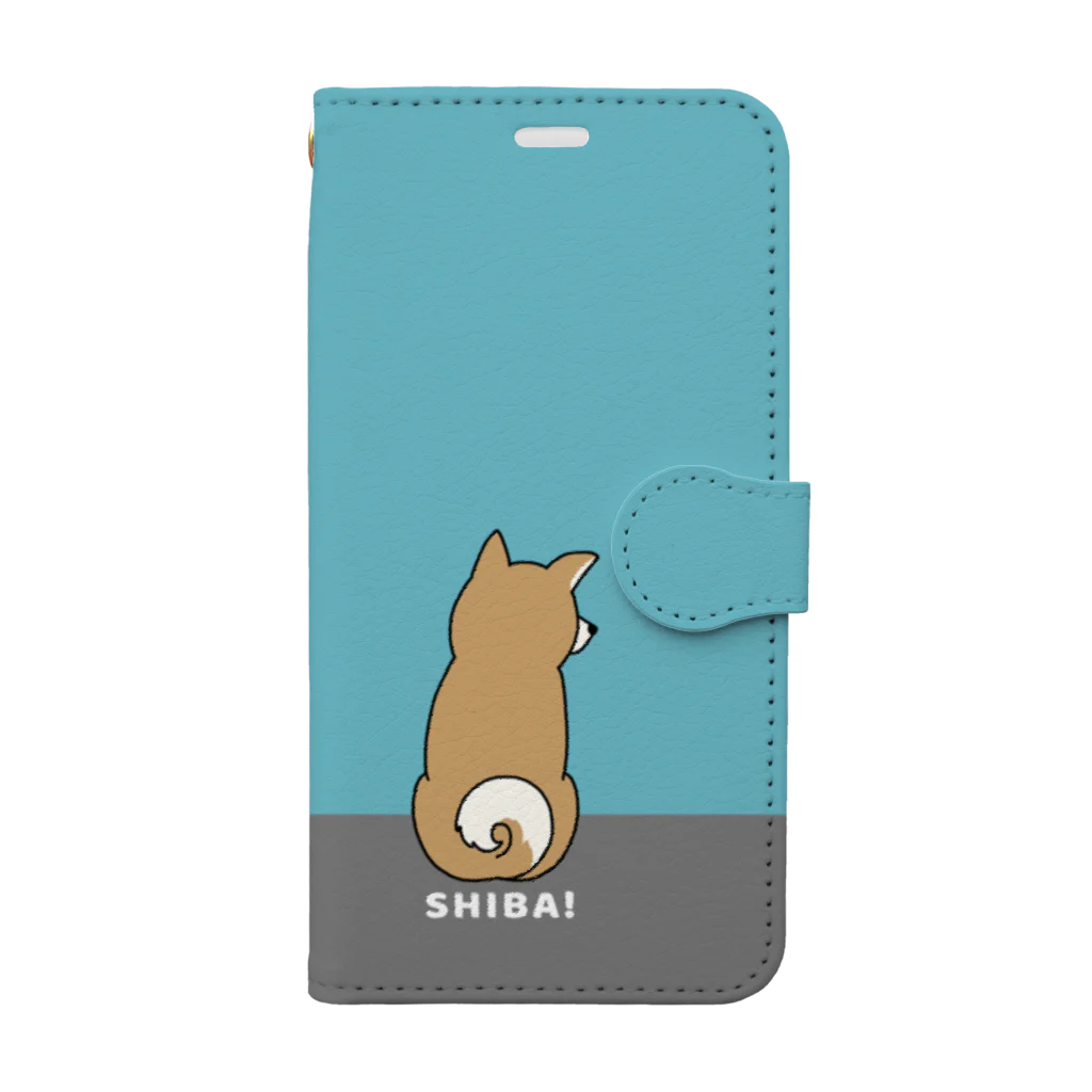 efrinmanのshiba1&2（ブルー） Book-Style Smartphone Case