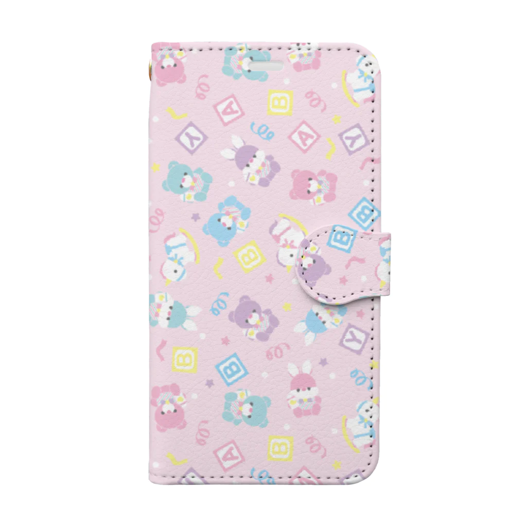 anir0214のani♡Я手帳型ケース（ベビー） Book-Style Smartphone Case