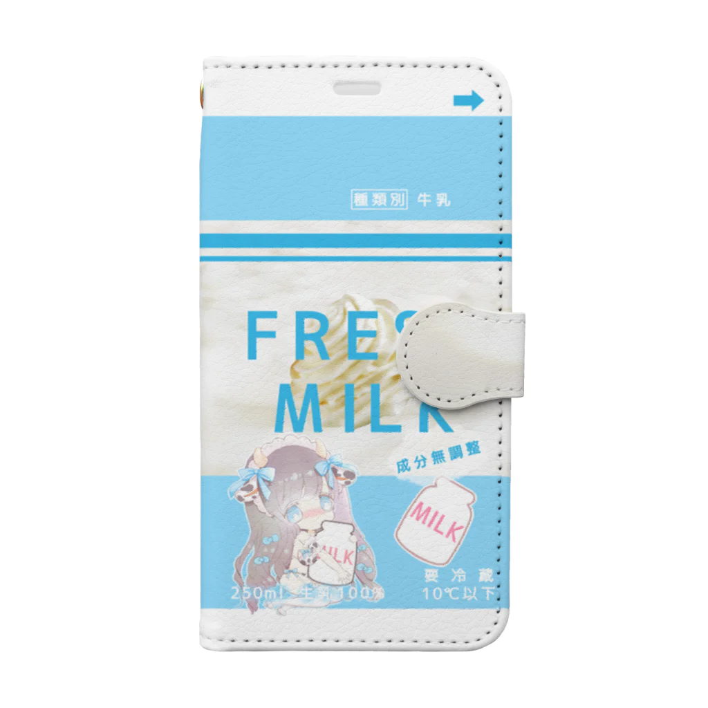 椎名めろん[melomelon]のFRESH MILK 手帳型スマホケース