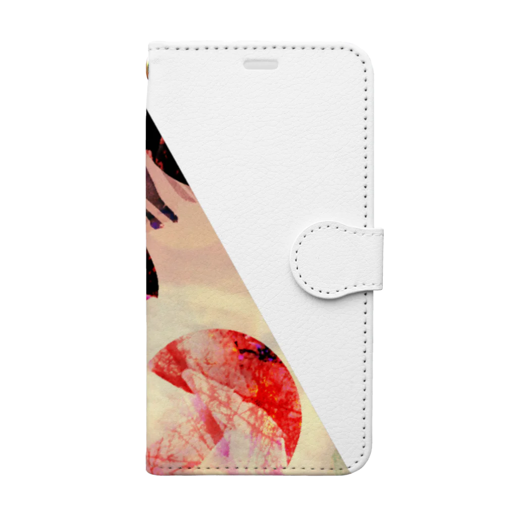 NoraUprise-sの▲4【三角形の穴】  Book-Style Smartphone Case