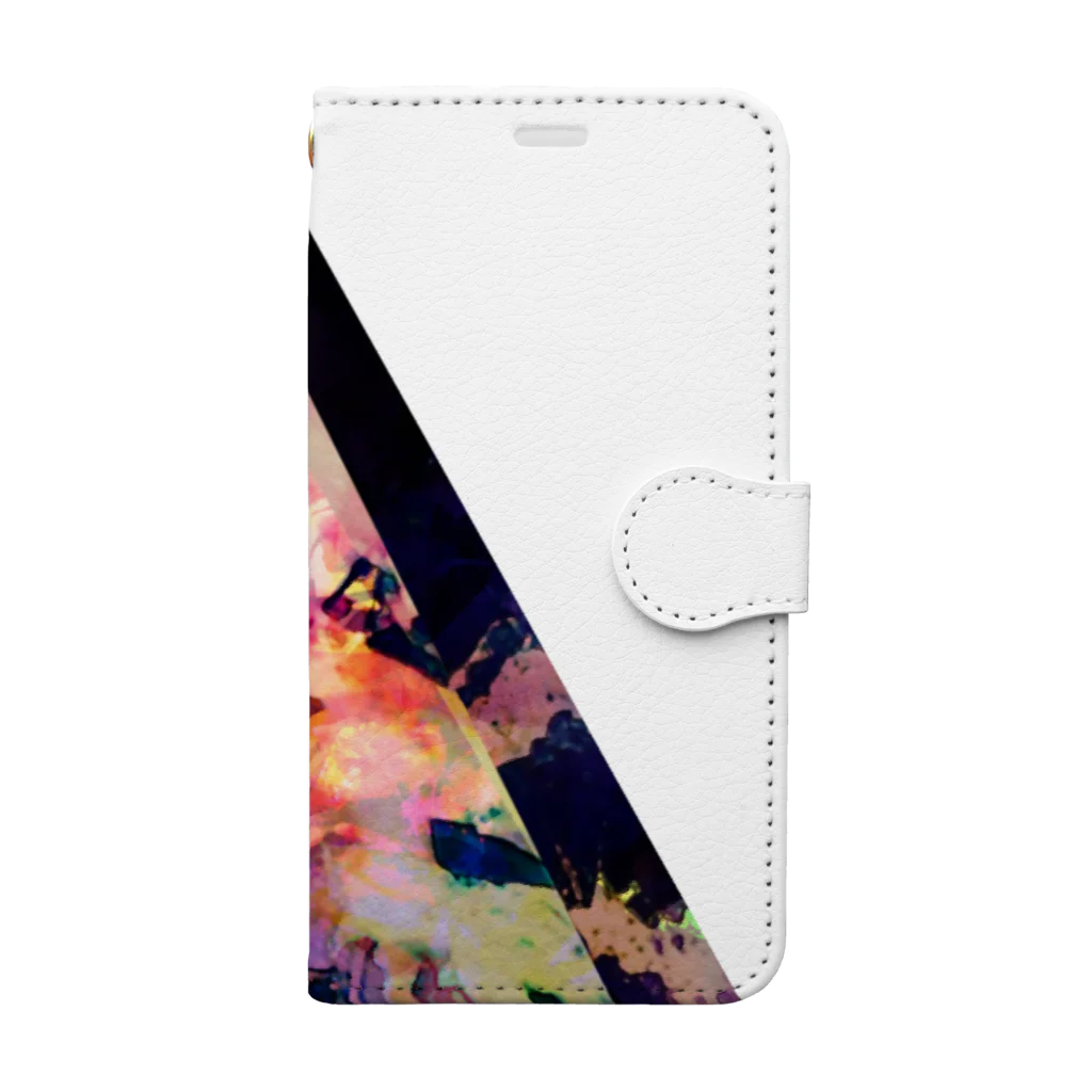 NoraUprise-sの▲5-2【三角形の穴】  Book-Style Smartphone Case