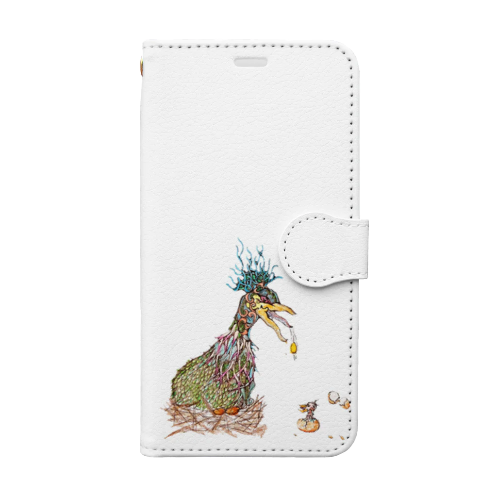 アトリエ葱の怪鳥 依心真魔 Book-Style Smartphone Case