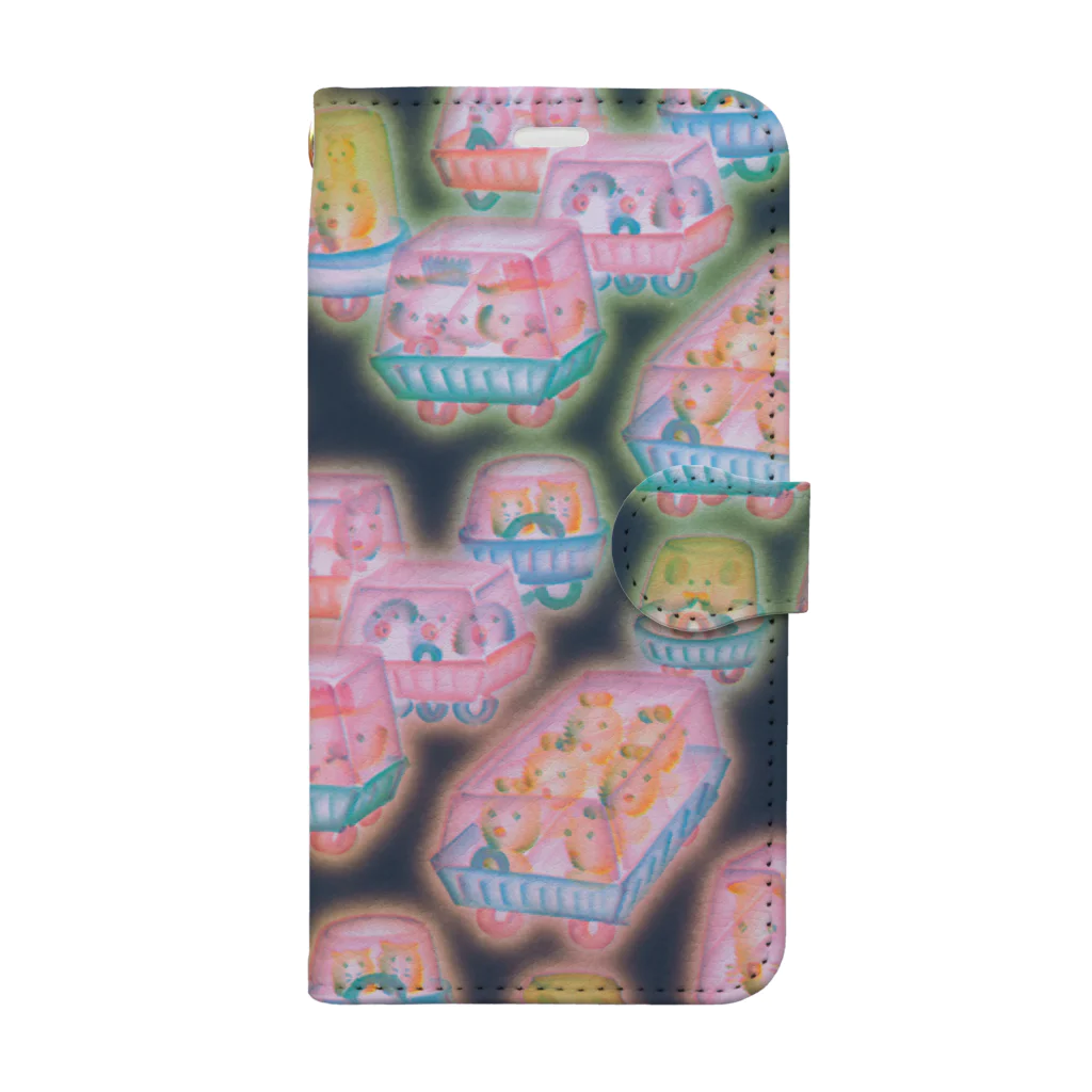 ヌトグランのオソーザイカー・ネオン Book-Style Smartphone Case