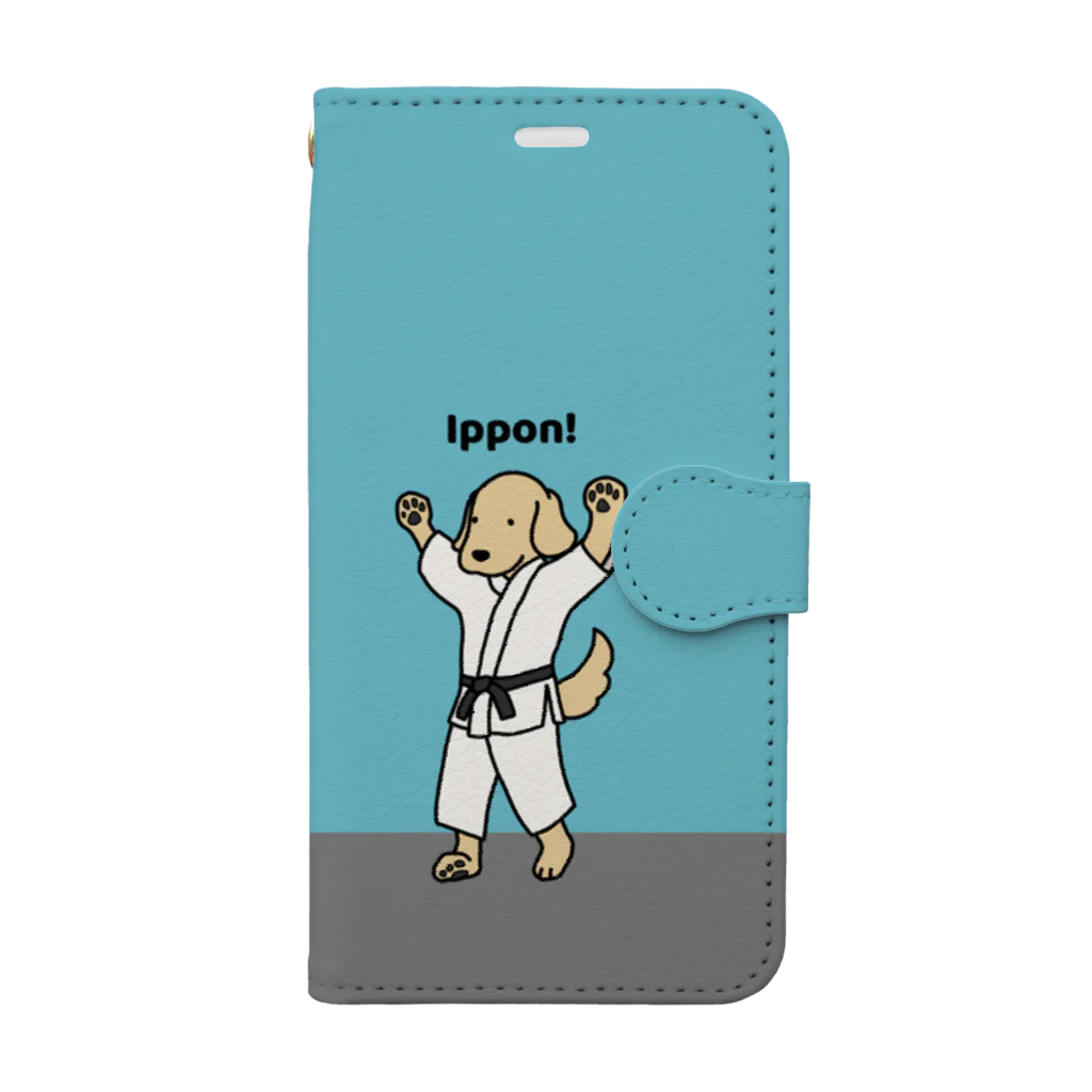 efrinmanのjudo（ブルー） Book-Style Smartphone Case